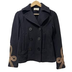 VTG Denim & Supply Ralph Lauren Double Breasted Military‎ Jacket Blazer Size S